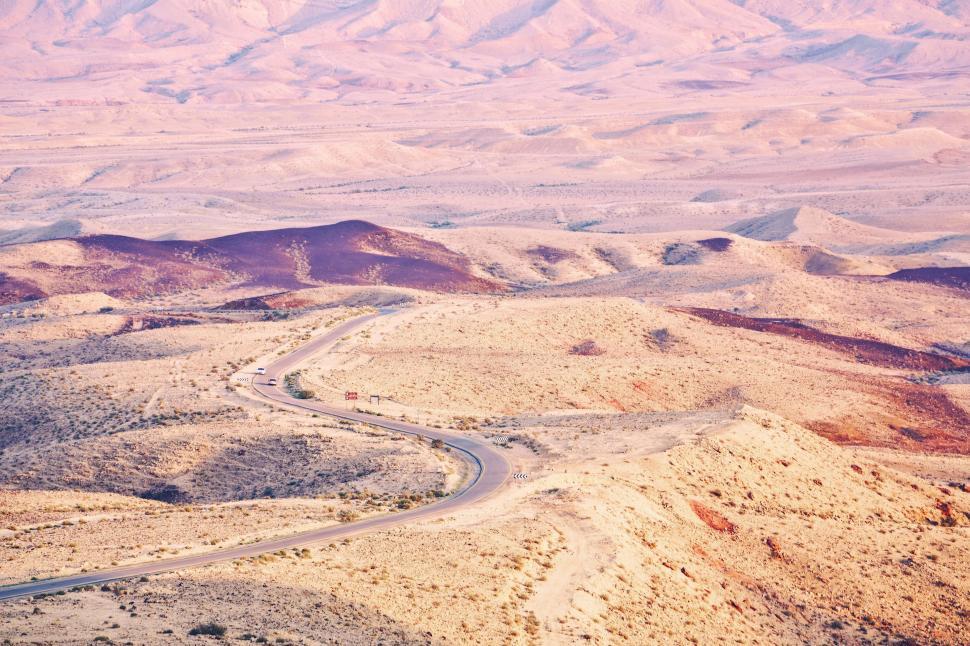 Free Image of Desert Winding Road 