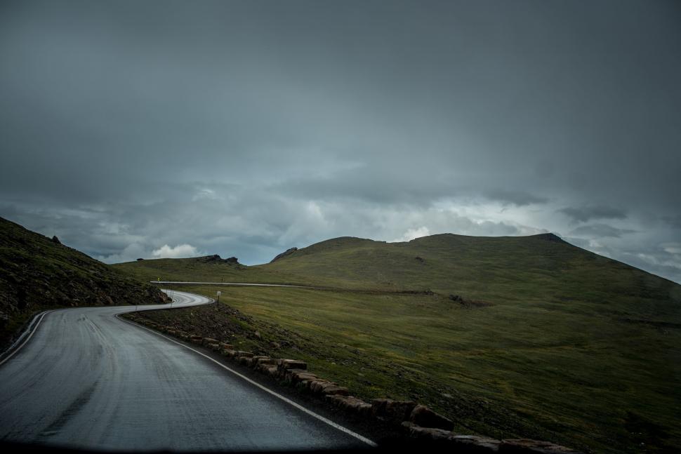 Free Image of Endless Winding Road Through Remote Landscape 
