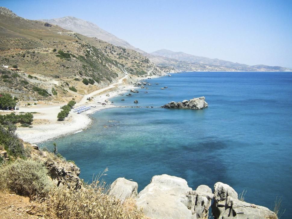 Free Image of Greek coast 