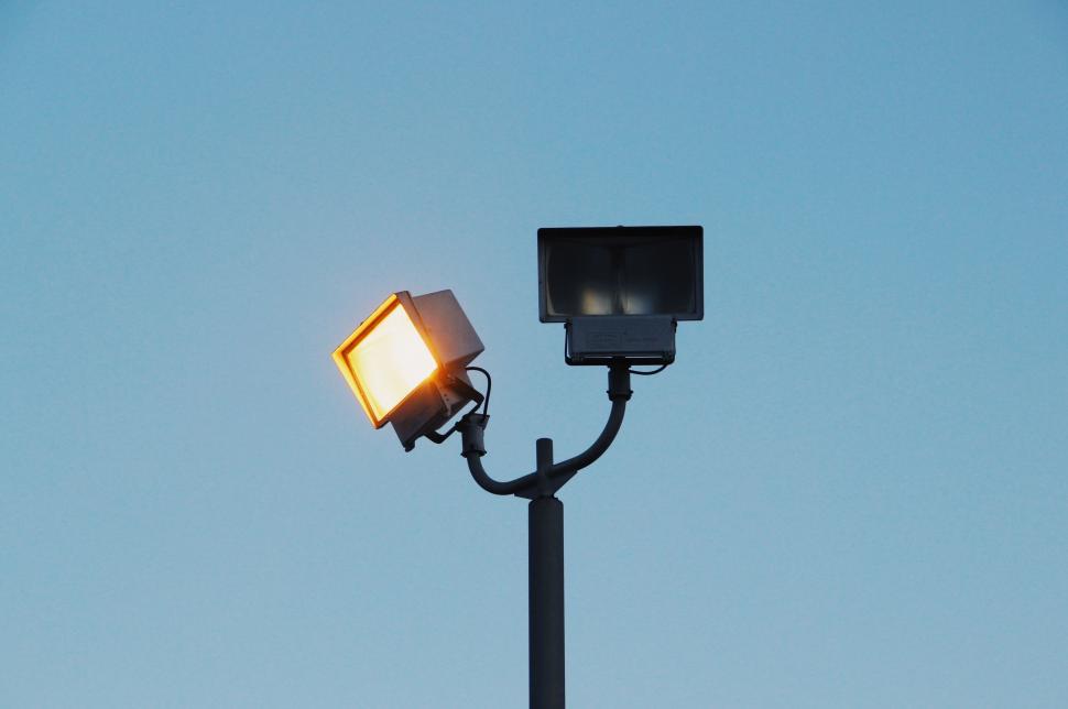 Free Image of Street Light With Square Light 