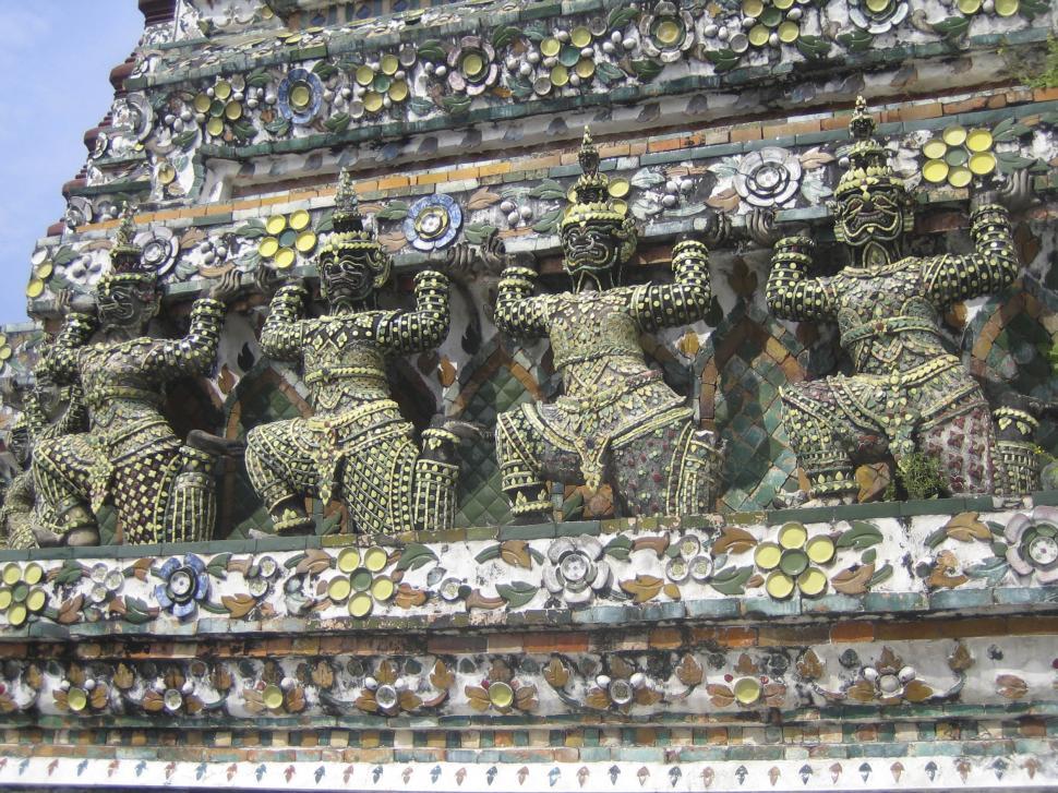 Free Image of Pagoda figures 