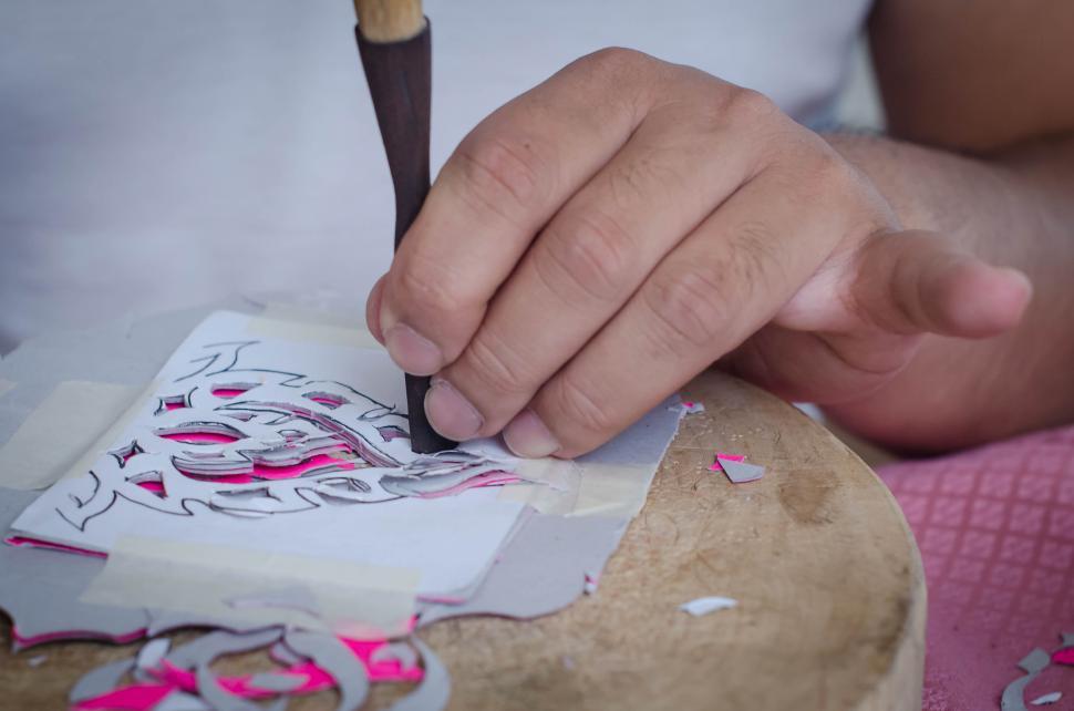 Free Image of Paper Carving by Hand 