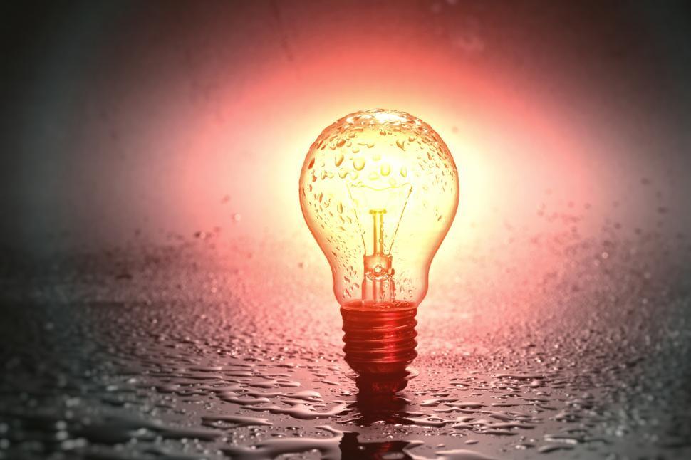 Download Free Stock Photo of Isolated Light Bulb  