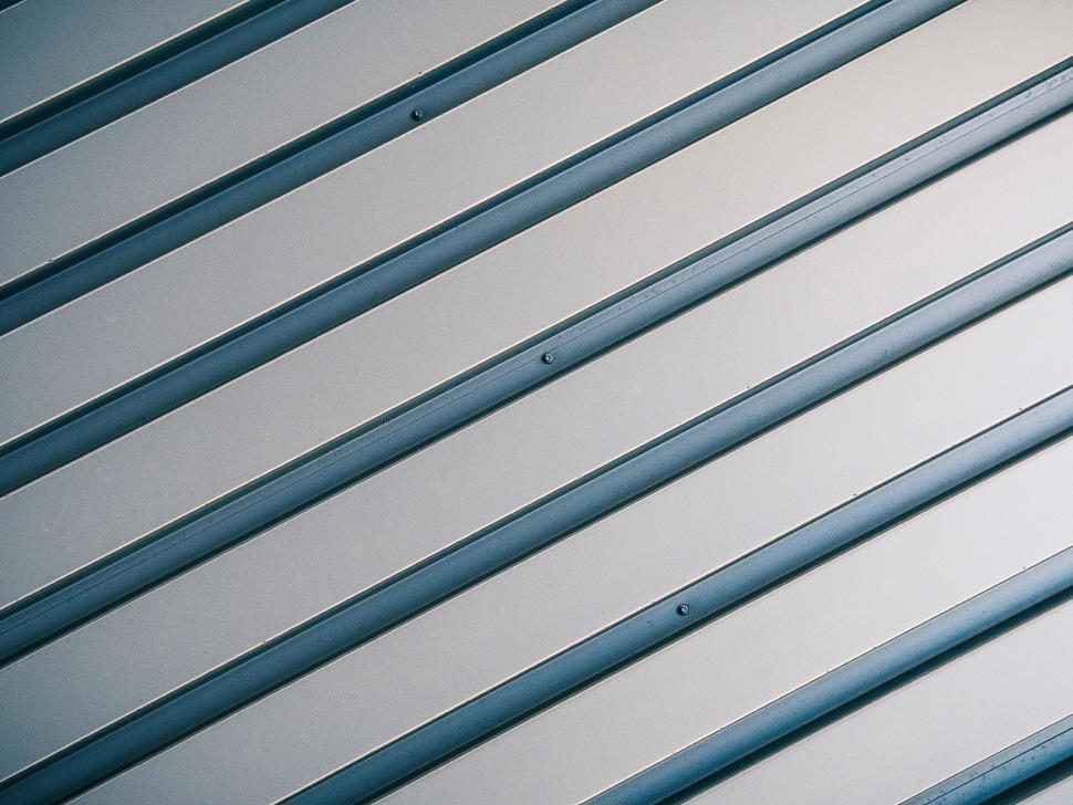 Free Image of Close Up of Building With Metal Slats 