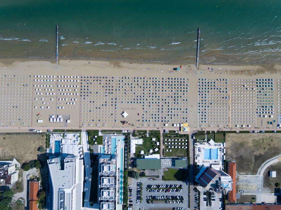 Free Image of Aerial View of a Beach and Pier 