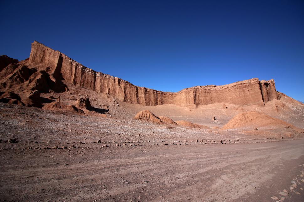 Free Image of Desert Dirt Road Stretching Through Arid Landscape 