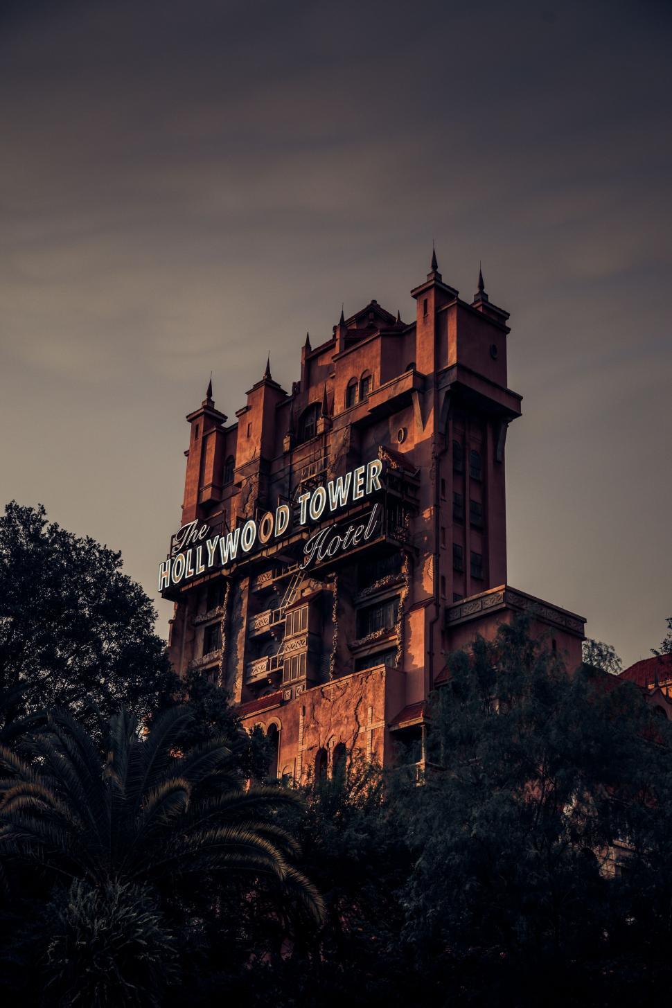 Free Image of Tower With Sign on Top 