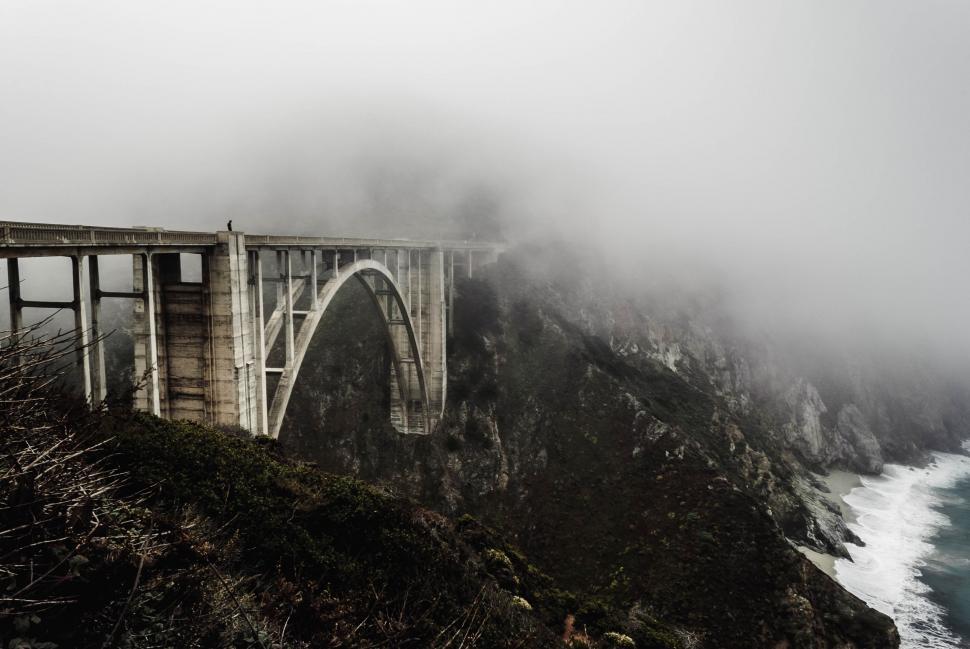 Free Image of Bridge in Foggy Weather 
