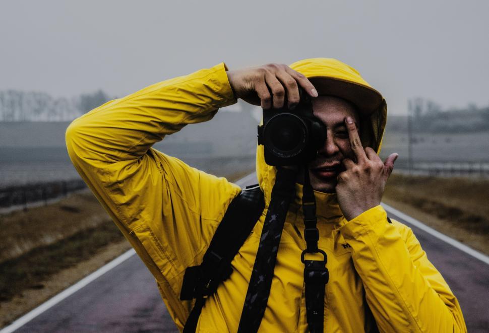 Free Image of Man Taking Self-Portrait With Camera 