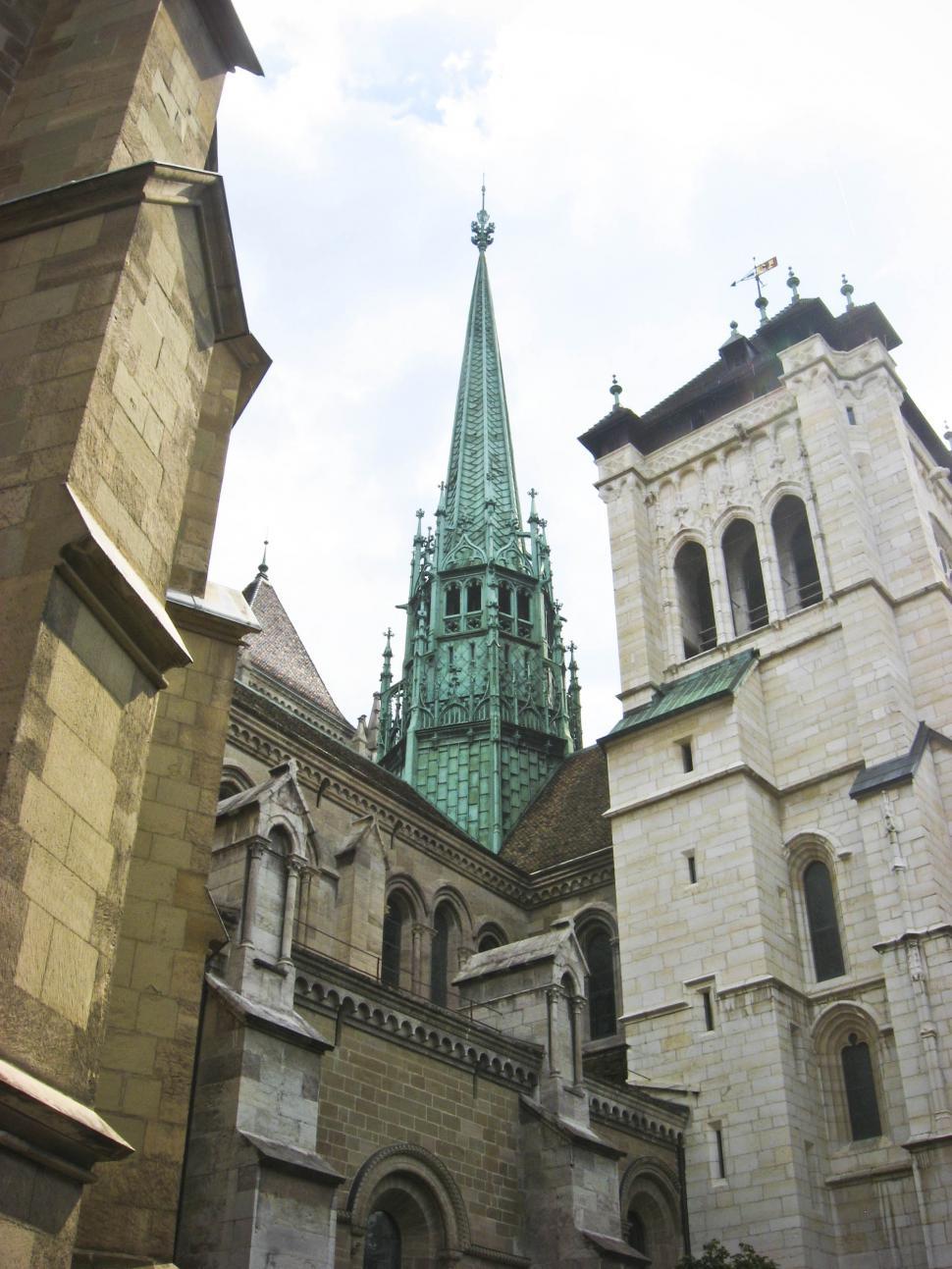 Free Image of Medieval church spire 