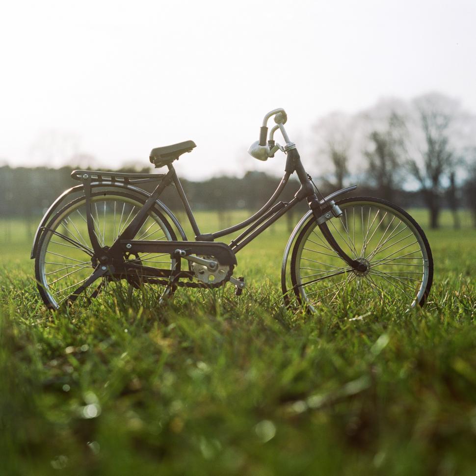 Free Image of Bicycle Parked in Grass Field 