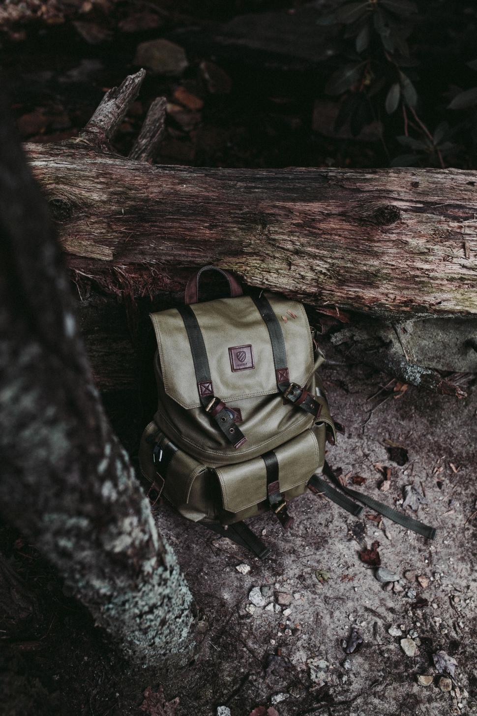 Free Image of Backpack Resting on the Ground 