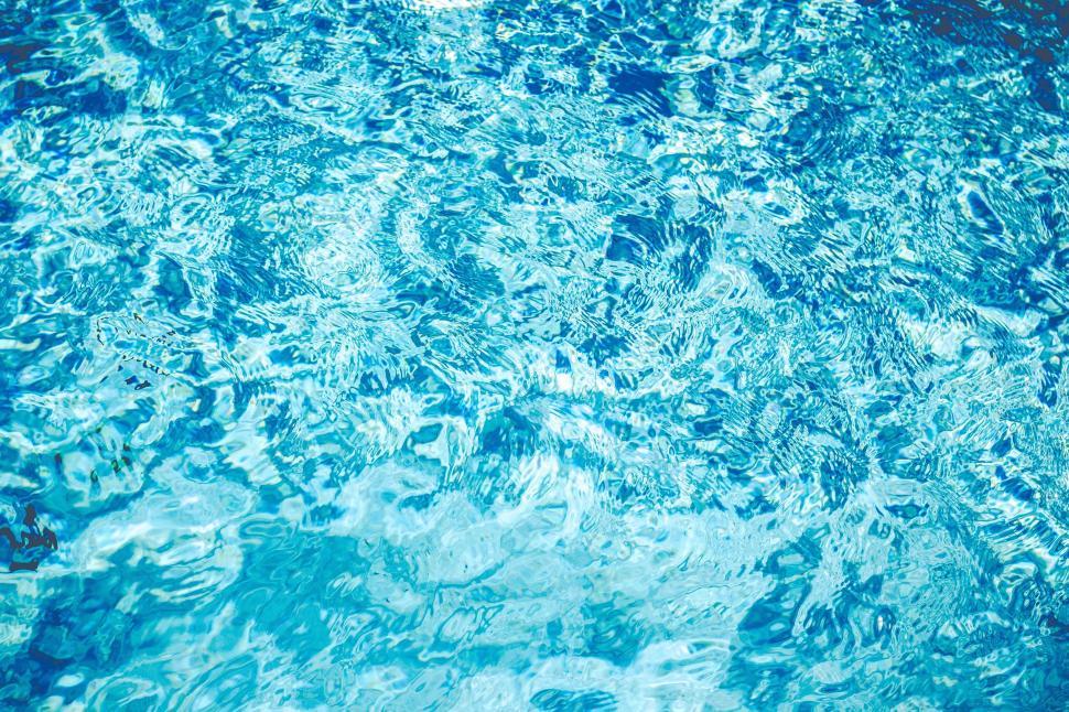 Free Image of Blue Swimming Pool With White Frisbee 