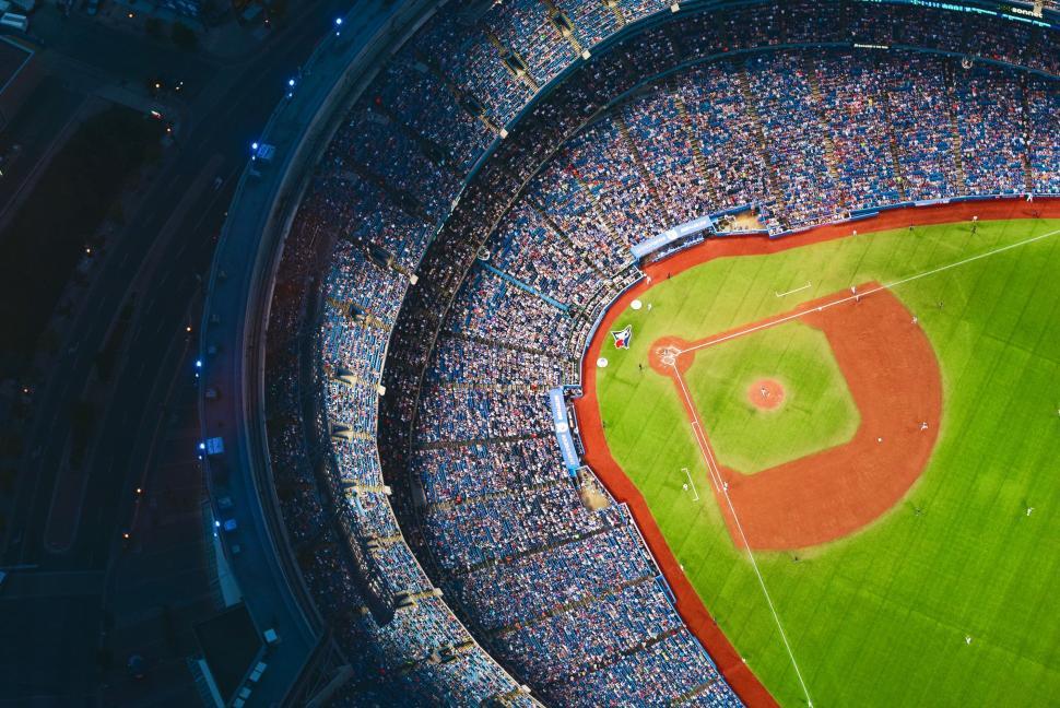Free Image of Baseball Stadium Filled With Fans 