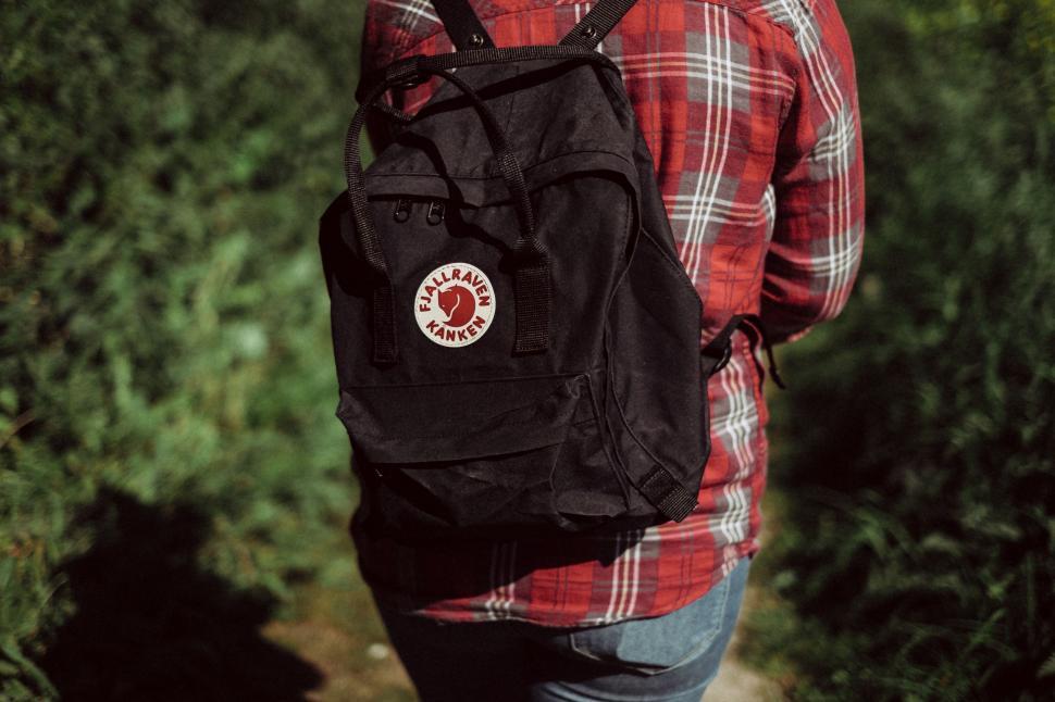 Free Image of Man in Plaid Shirt Carrying Black Backpack 