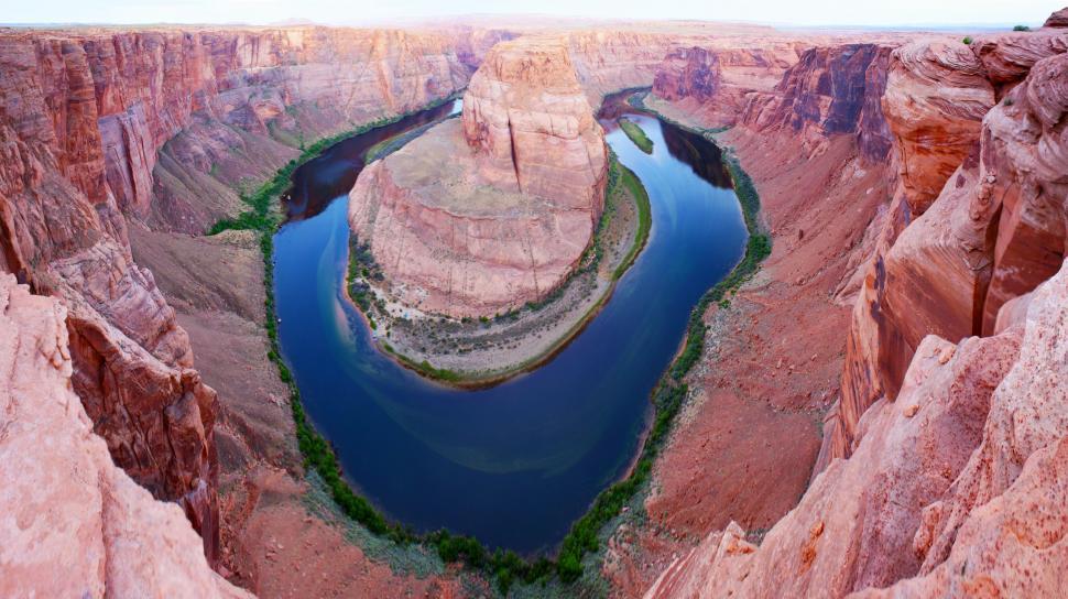 Free Image of Majestic Canyon With River Flowing 