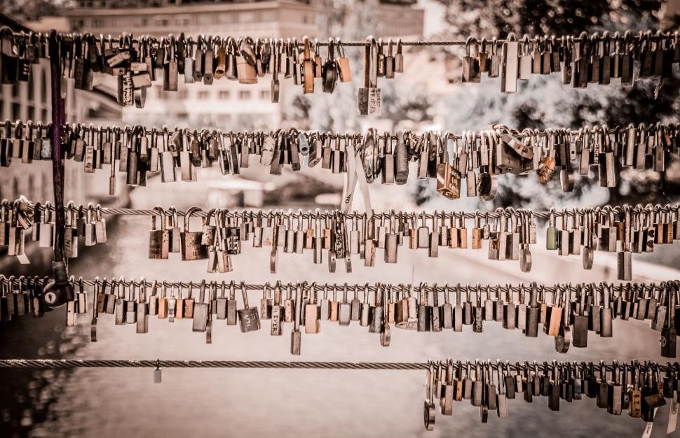 Free Image of Bunch of Keys Hanging on a Rope 