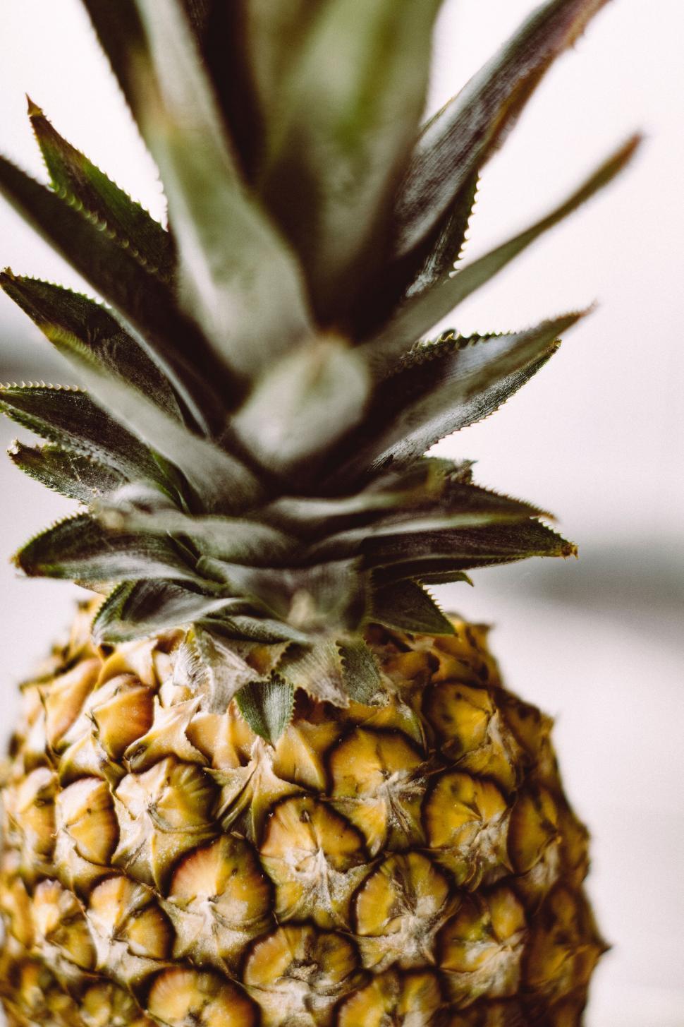 Free Image of Close Up of a Pineapple on a Table 