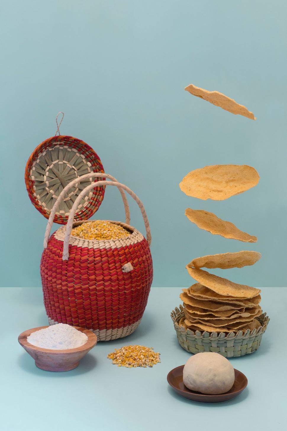 Free Image of Basket Overflowing With Food 