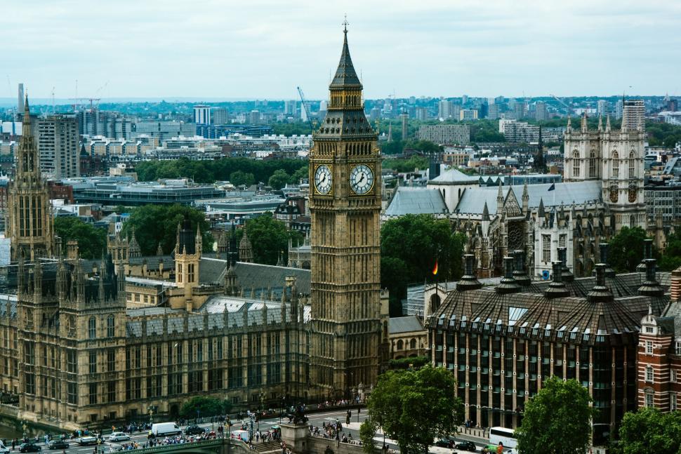 Free Image of A View of the Big Ben Clock Tower in London 