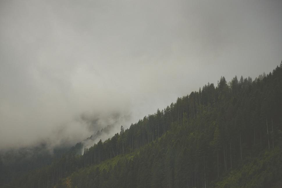 Free Image of Foggy Mountain Landscape 