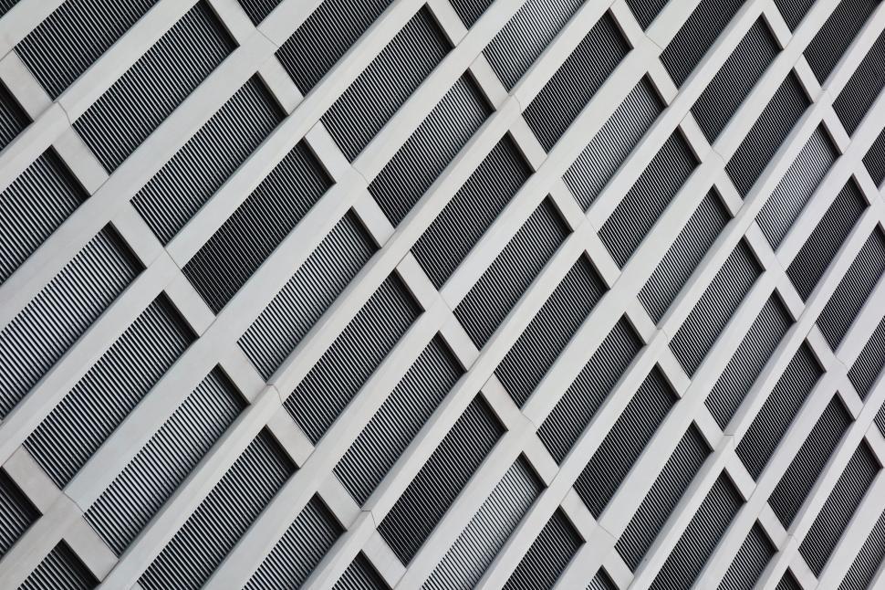 Free Image of Metal Fence in Black and White 