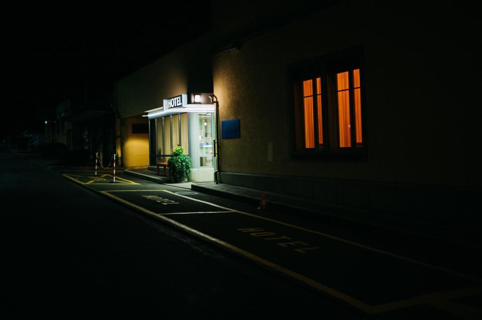 Free Image of Train Station Illuminated at Night 