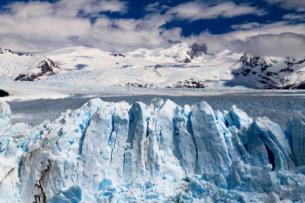 Free Image of Majestic Glacier and Mountain Range 
