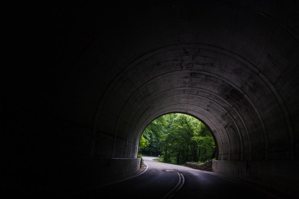 Free Image of Journey Through Dark Tunnel Towards Light 
