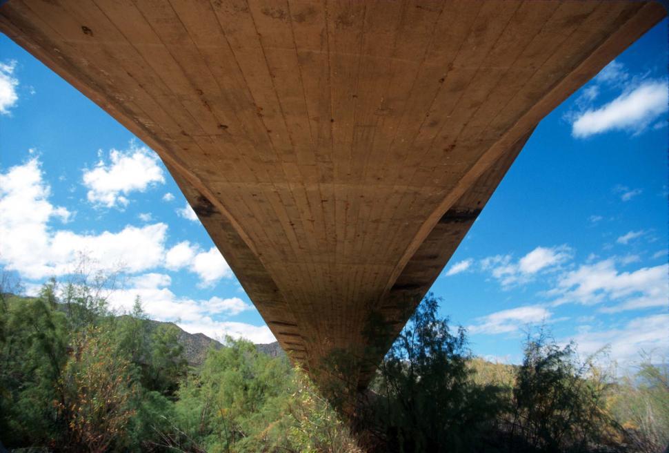 Free Image of Underside of concrete bridge 