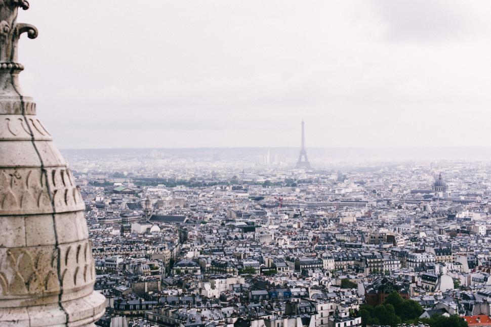 Free Image of Panoramic View of Paris Cityscape From Eiffel Tower 