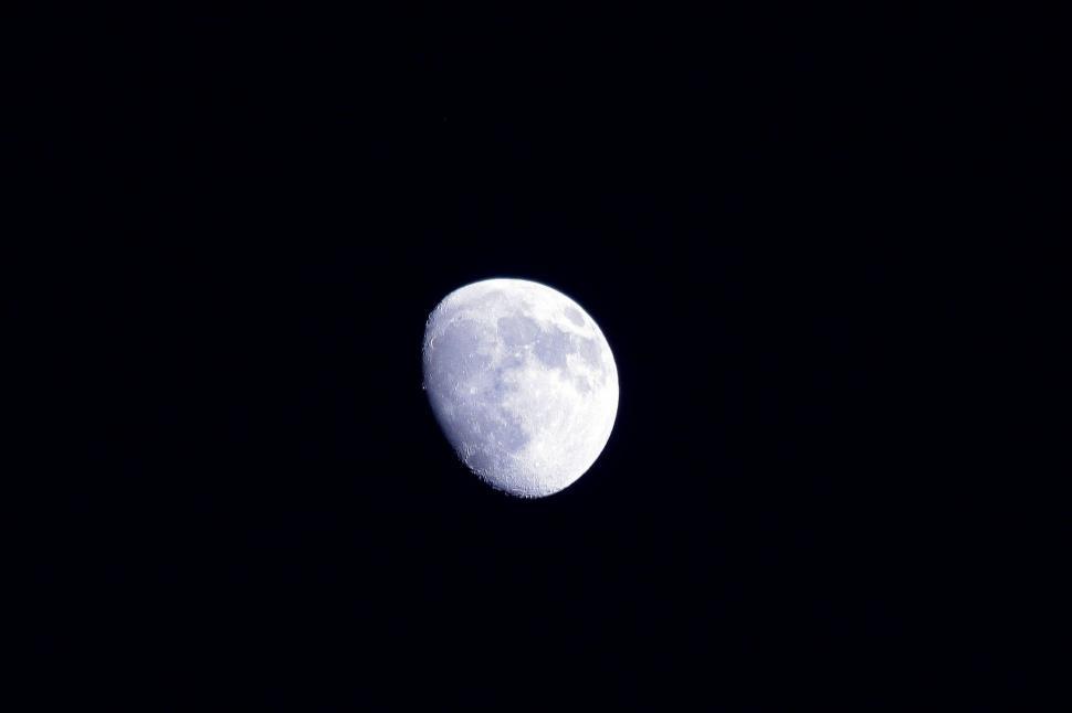 Free Image of Full Moon Shining Bright in Dark Sky 