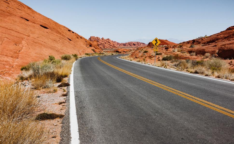 Free Image of Empty Road in Desert 
