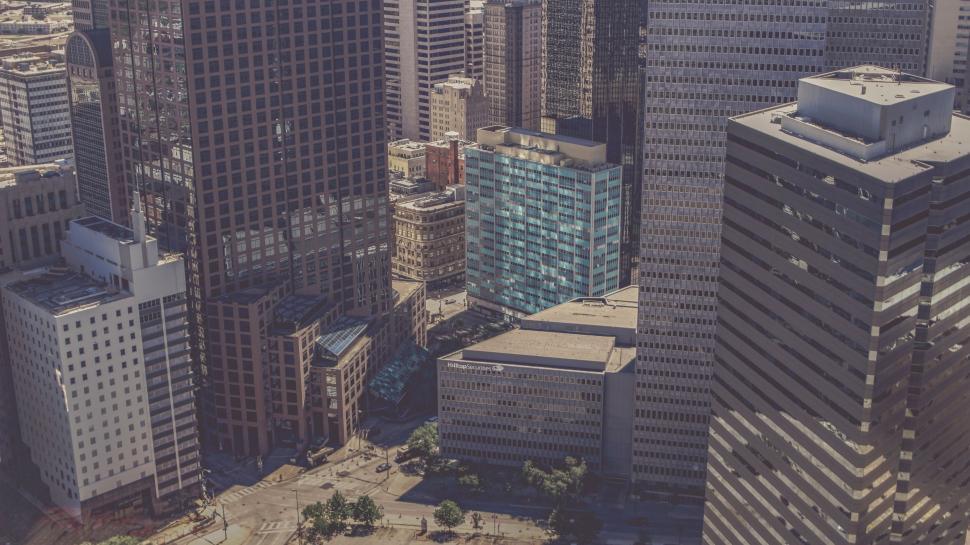 Free Image of Aerial View of City With Tall Buildings 