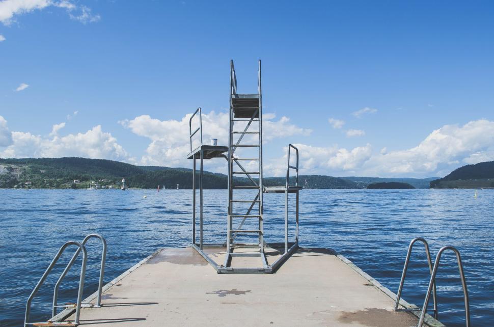 Free Image of Lifeguard Tower on Boat Dock 
