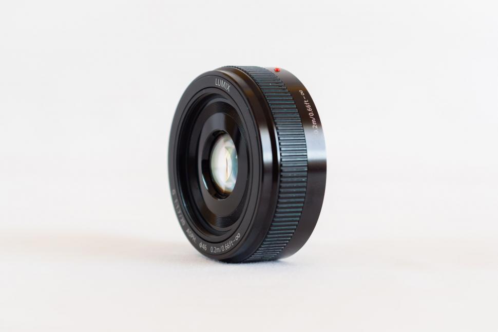 Free Image of Close Up of a Camera Lens on White Background 