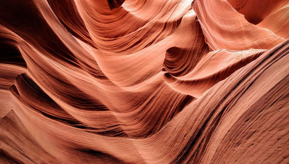 Free Image of Close Up of Rock Formation in Desert 