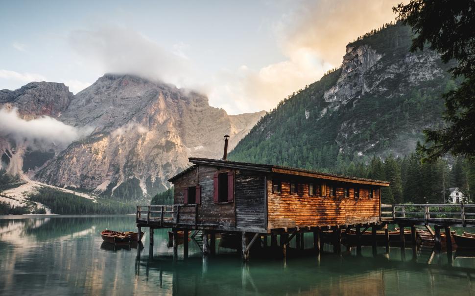 Free Image of Wooden Dock With House 