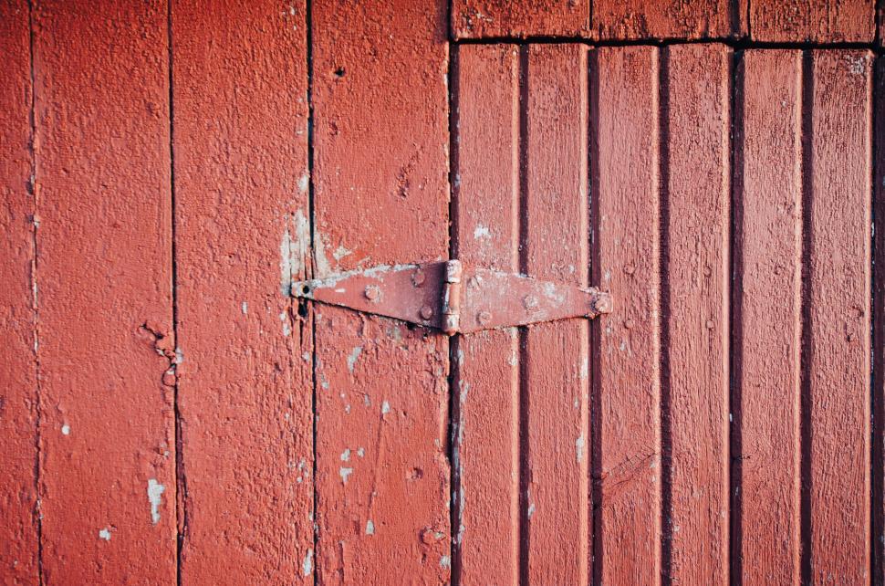 Free Image of Close Up of a Red Door With Handle 