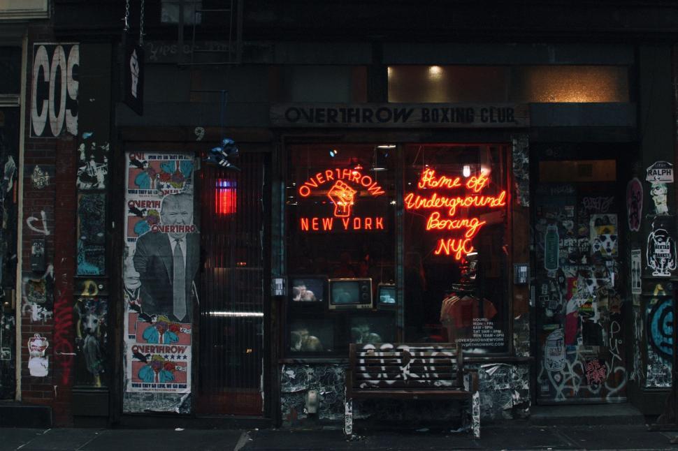 Free Image of Graffiti-Covered Store Front 