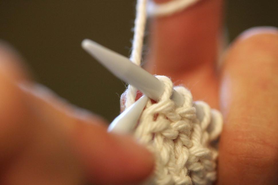 Free Image of Knitting - needles and yarn 