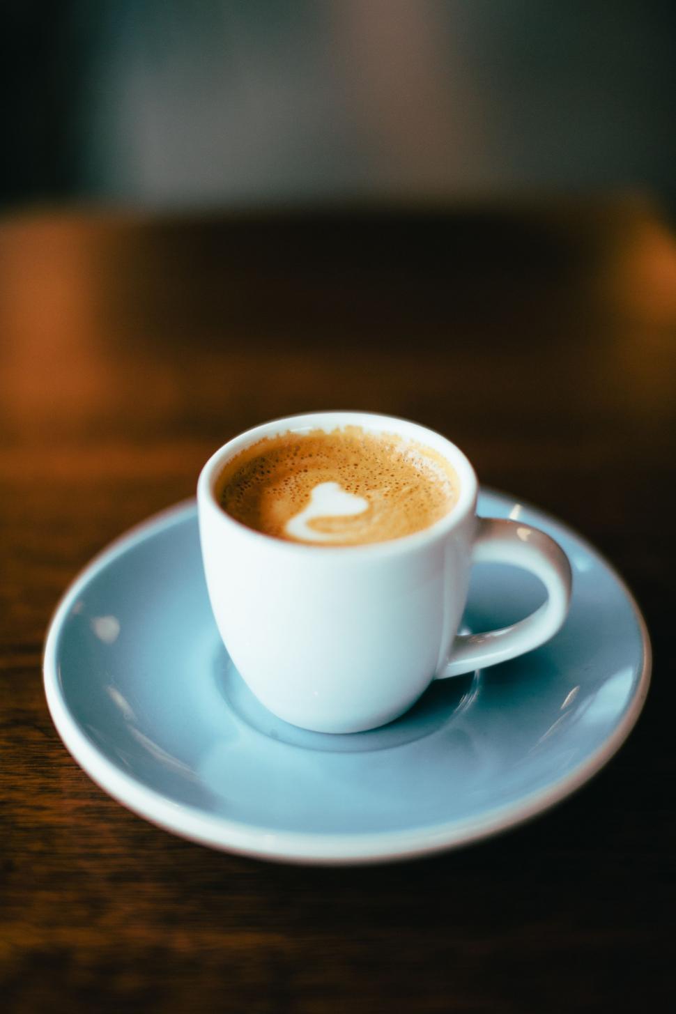 Free Image of Cup of Coffee on Saucer 