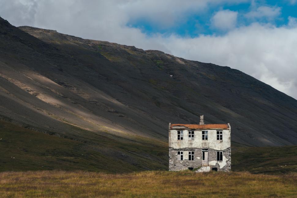 Free Image of Old House Amid Mountain Range 