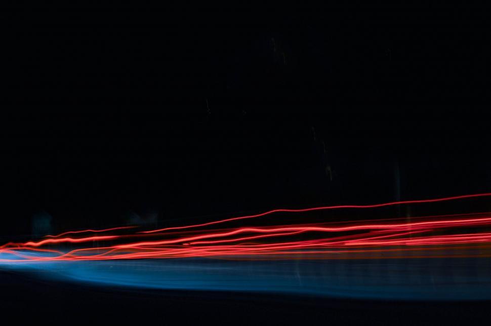 Free Image of Blurry Nighttime Street Scene 