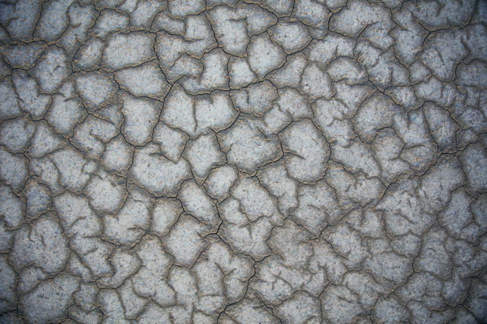 Free Image of Cracked Surface Texture Close-Up 
