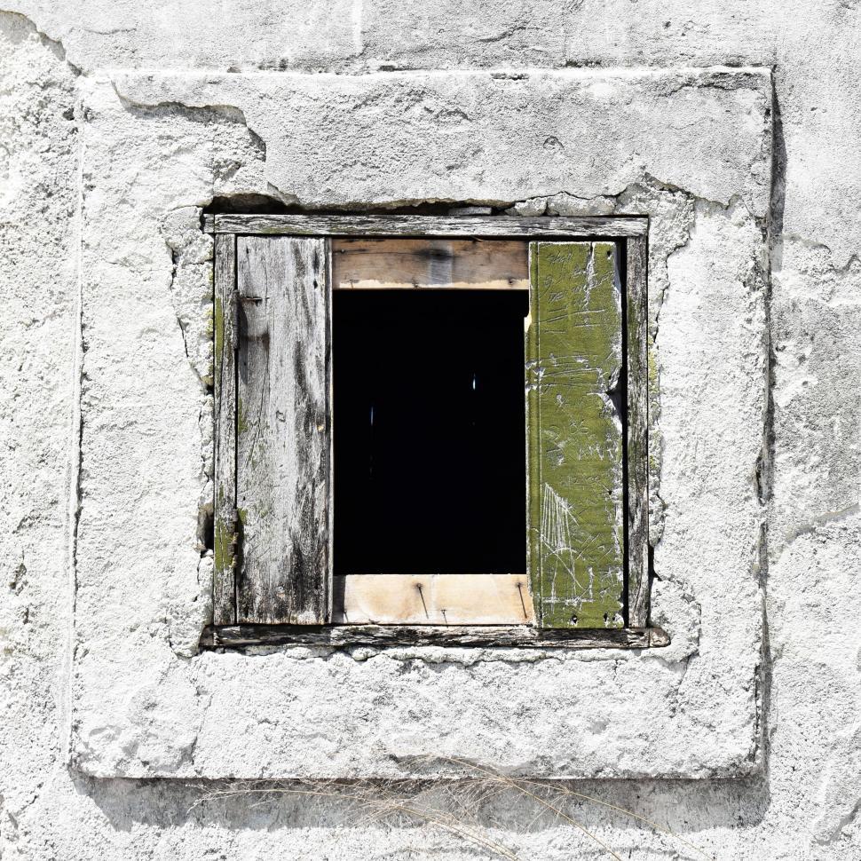 Free Image of Window in the Side of a Stone Building 