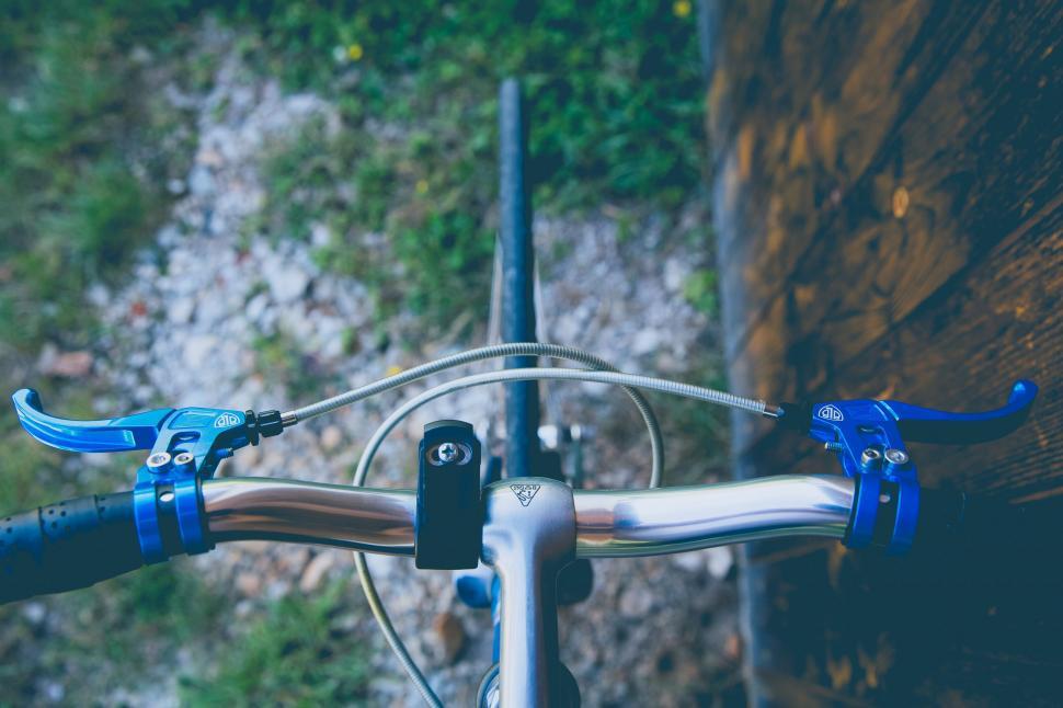 Free Image of Close Up of Bicycle Handle Bars 