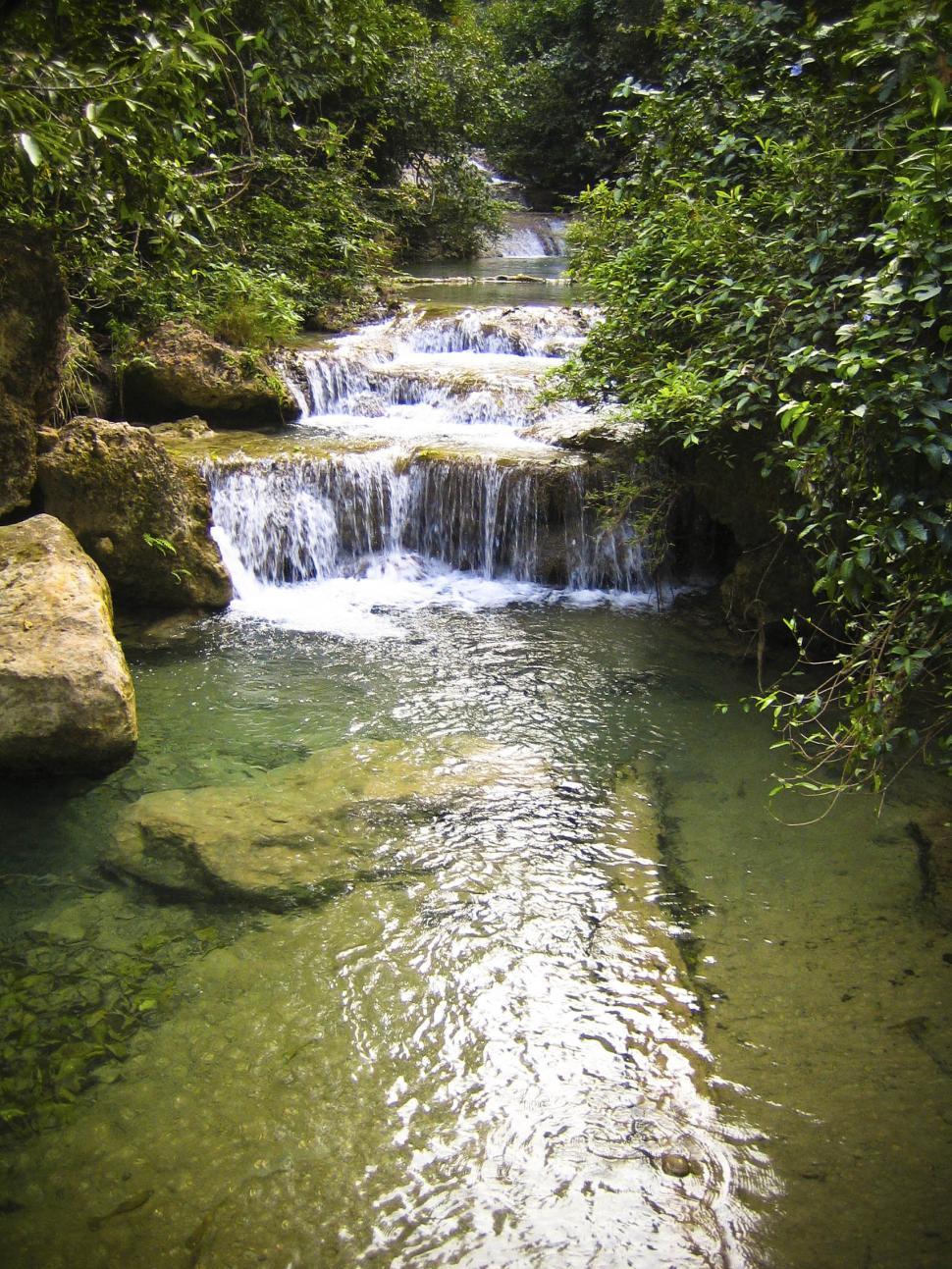 Free Image of Waterfalls on creek 