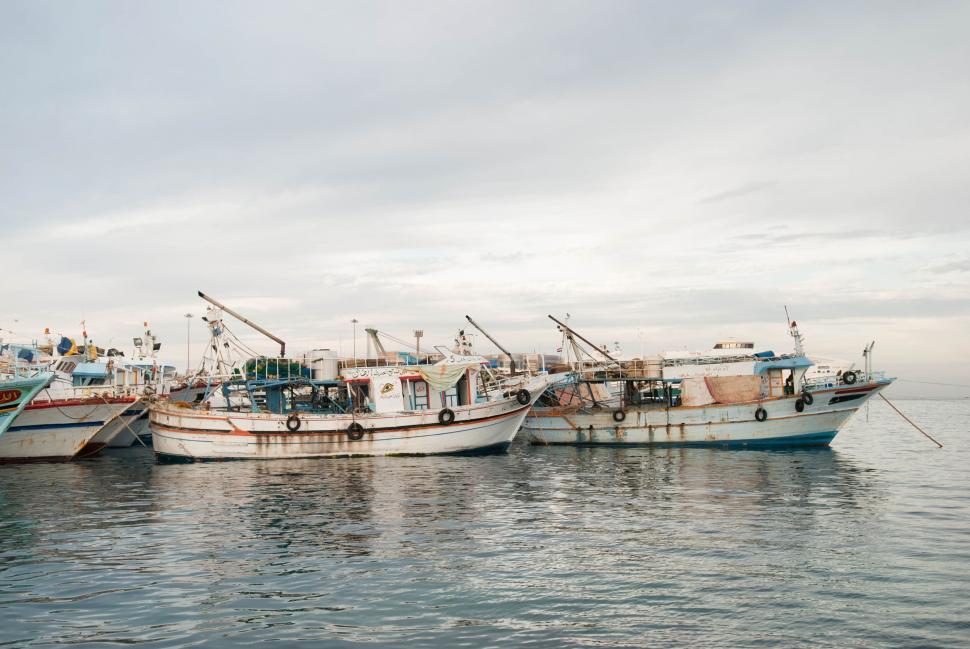 Free Image of Group of Boats in Water 