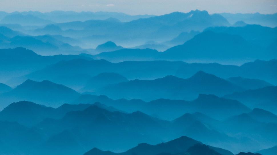 Free Image of Aerial View of a Mountain Range 